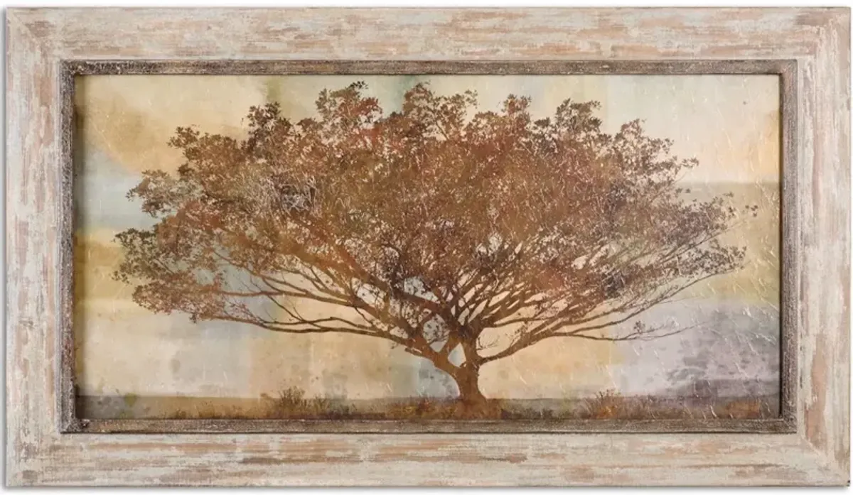 Autumn Radiance Sepia Framed Art