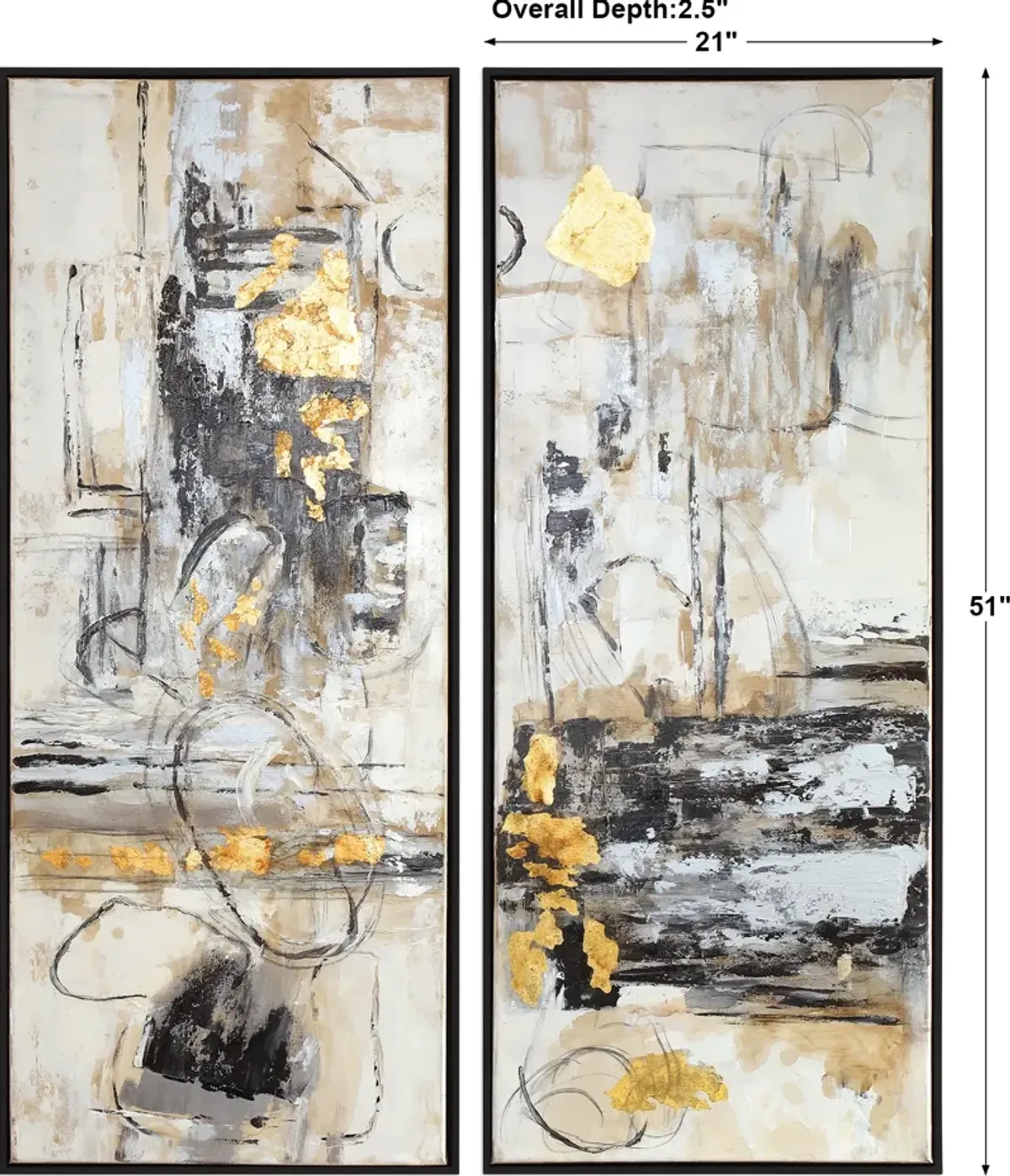 Life Scenes Abstract Art Set/2