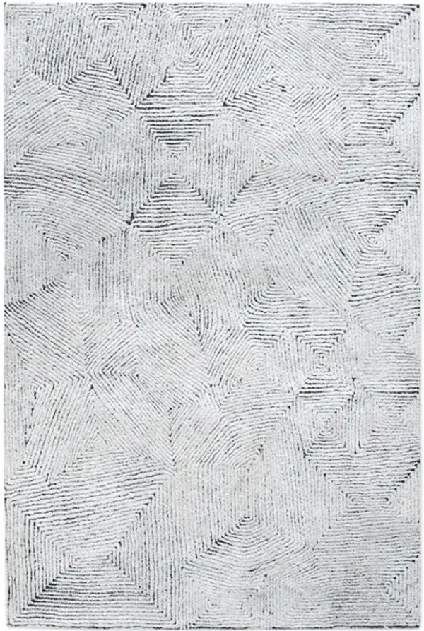Maze Blue 8 X 10 Rug