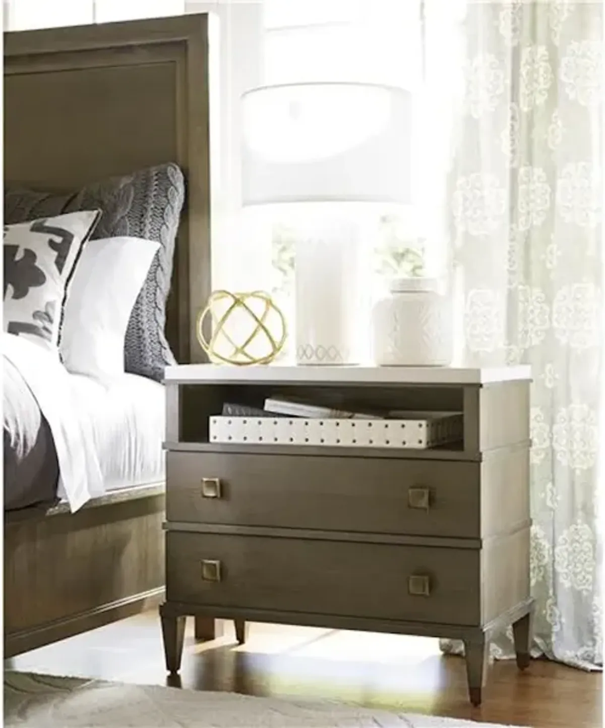 Two Drawer Nightstand