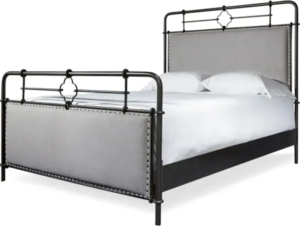 Upholstered Metal Queen Bed