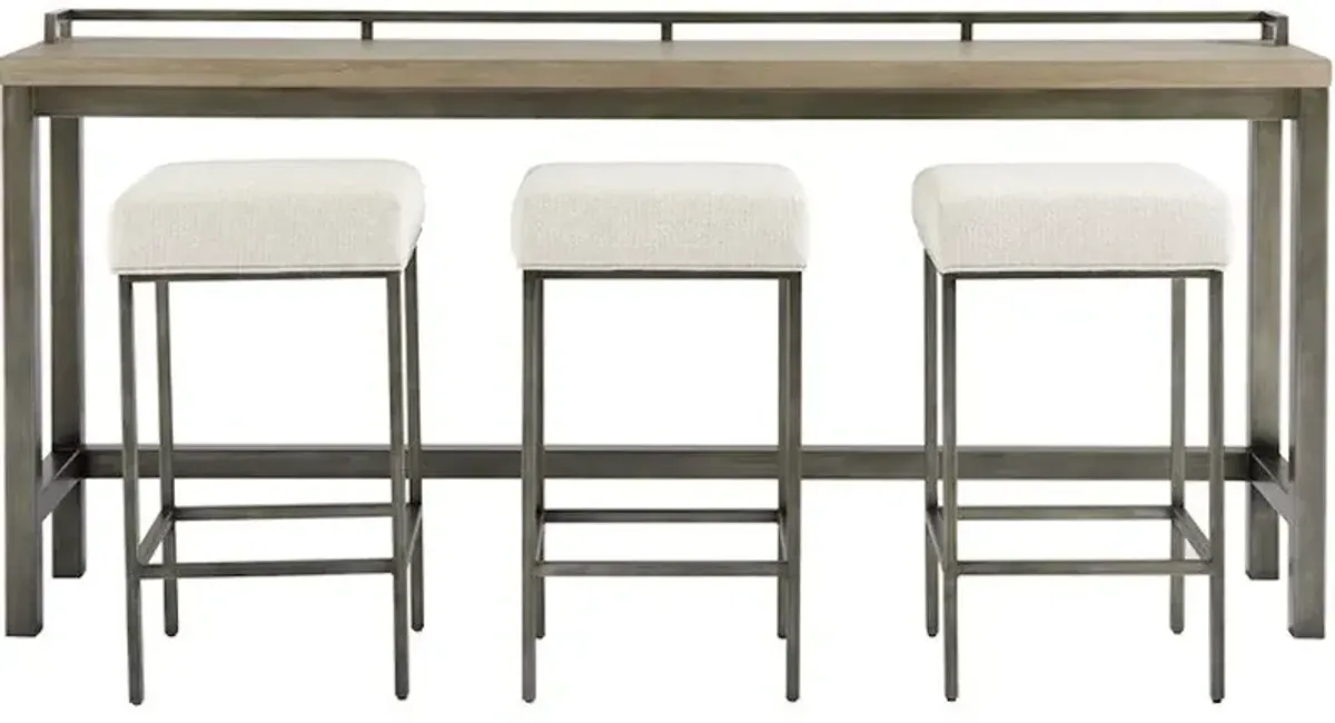 Mitchell Console Table with 3 Stools