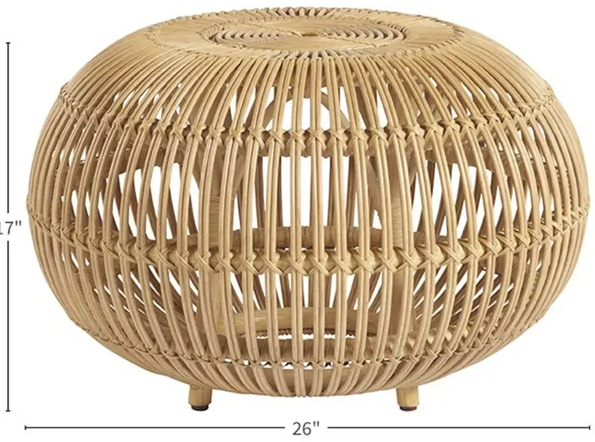 Small Rattan Scatter Table