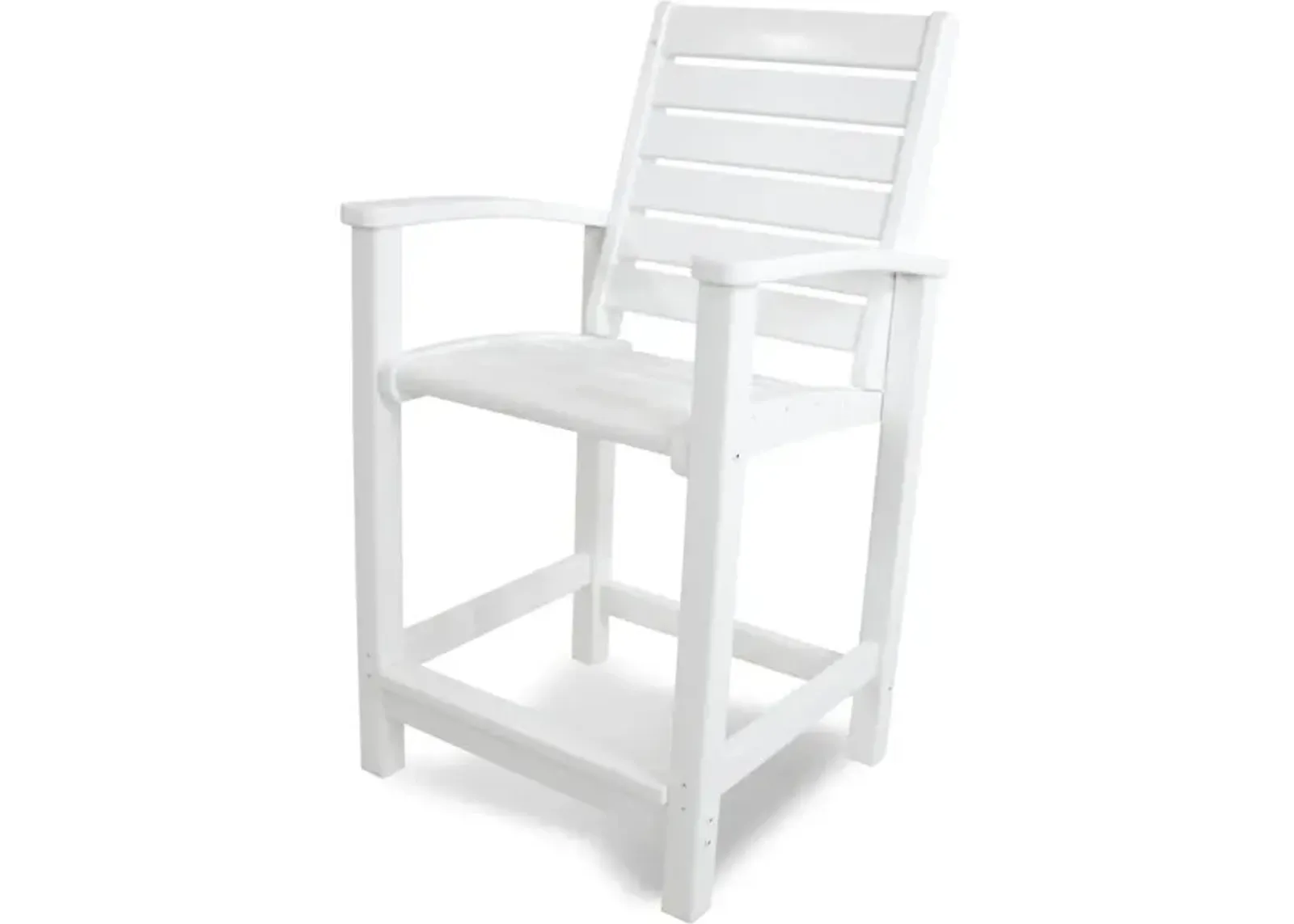 Signature Counter Chair In White