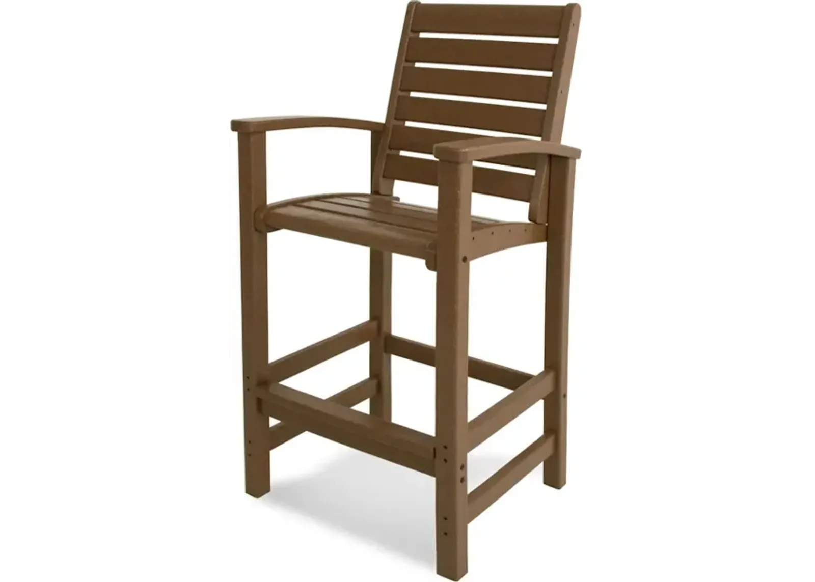 Signature Bar Chair In Teak