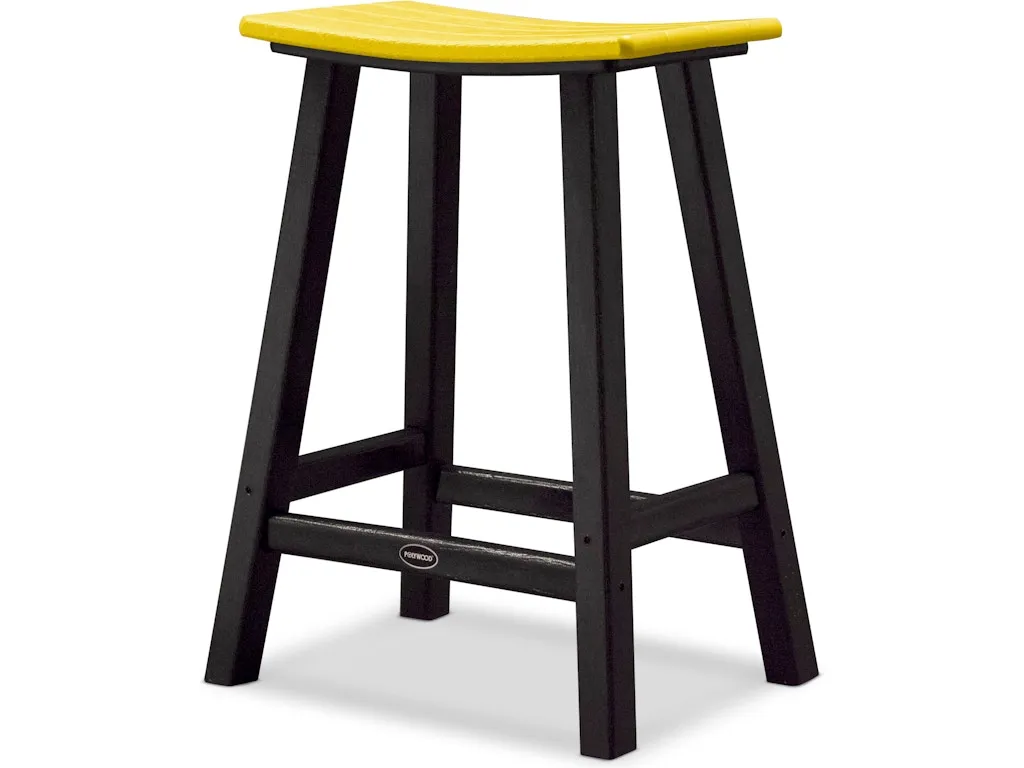 Contempo 24'' Saddle Bar Stool