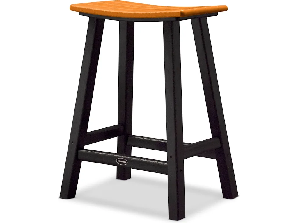 Contempo 24'' Saddle Bar Stool