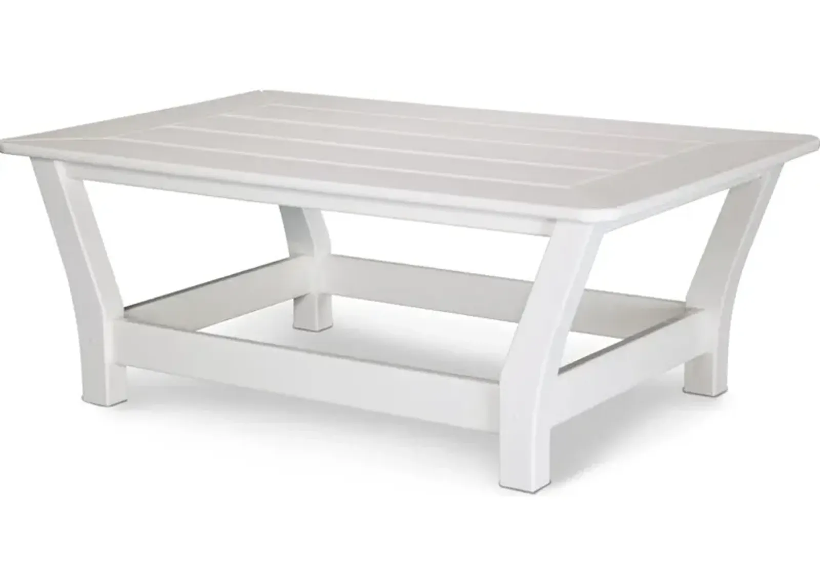 Harbour Slat Coffee Table In White