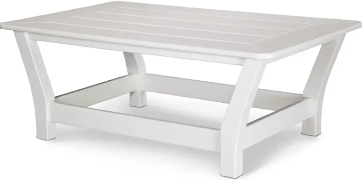 Harbour Slat Coffee Table In White