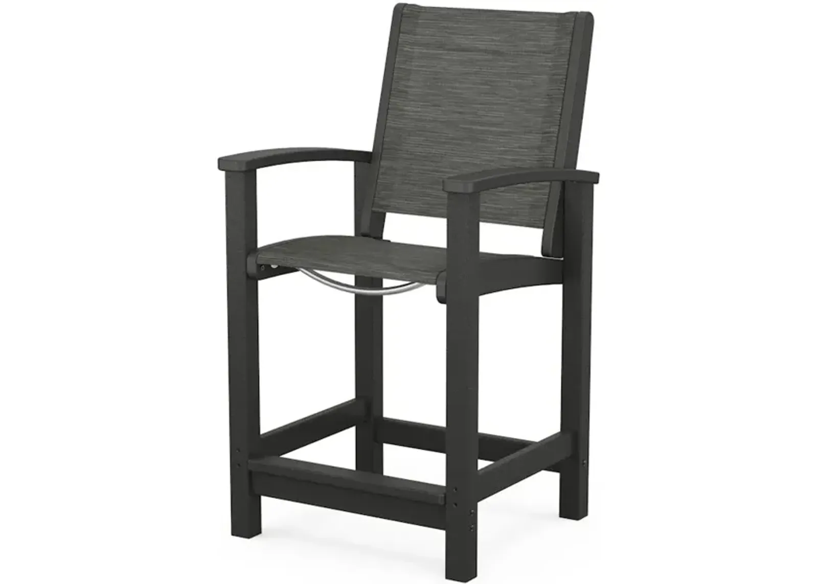 Coastal Counter Chair In Black Onyx Sling