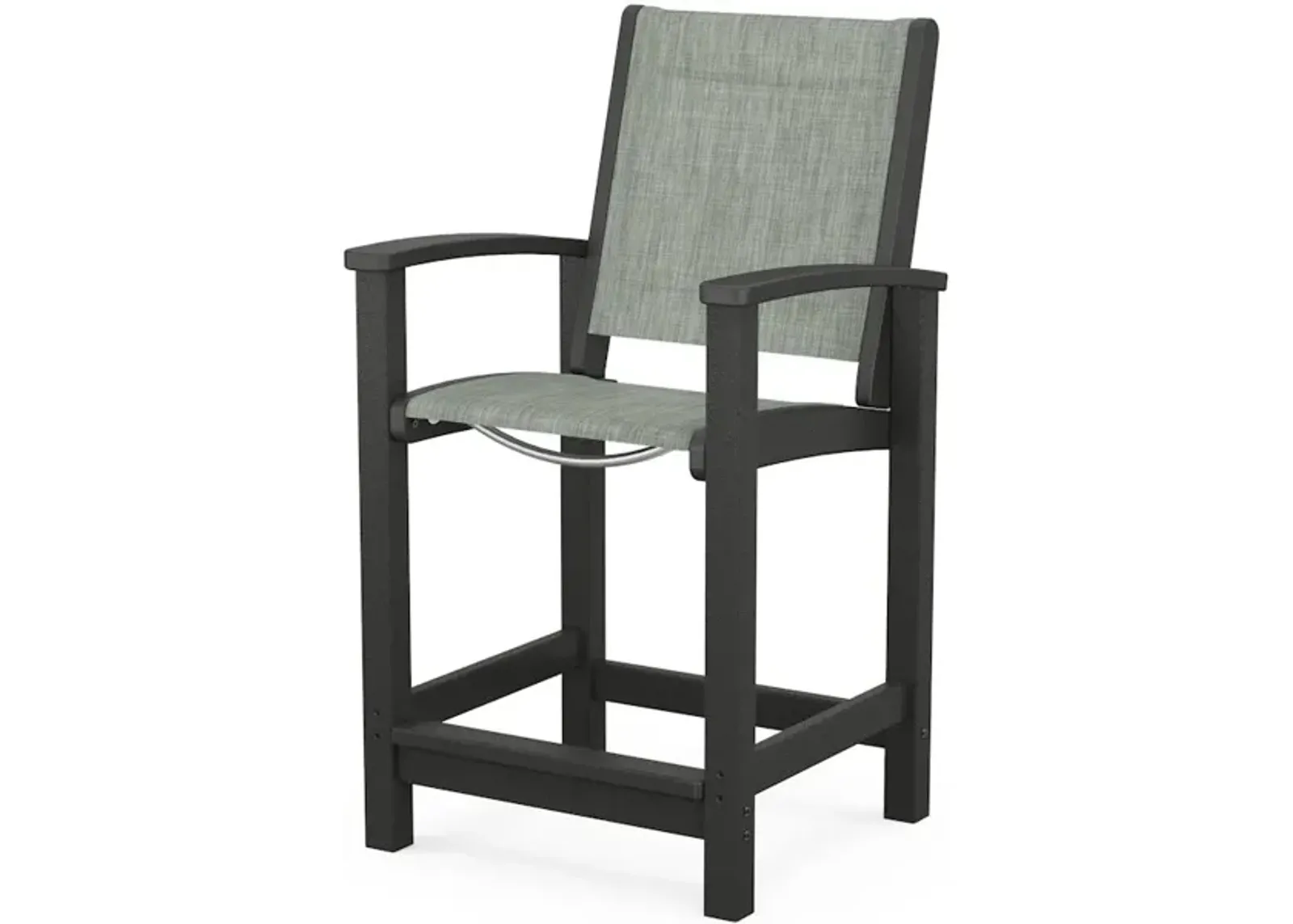 Coastal Counter Chair In Black Birch Sling