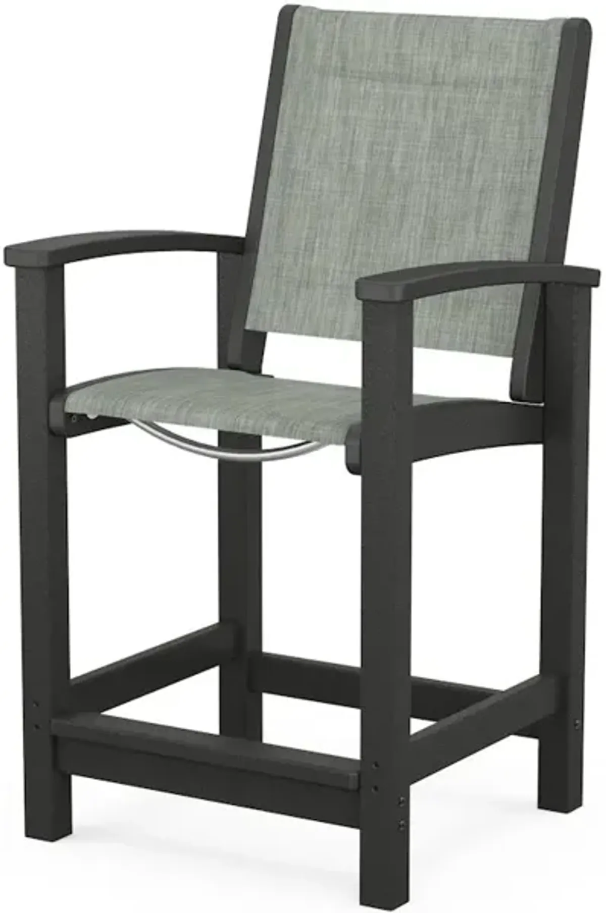 Coastal Counter Chair In Black Birch Sling