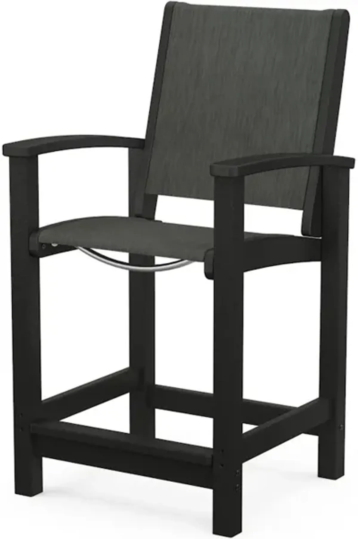 Coastal Counter Chair In Black Ember Sling