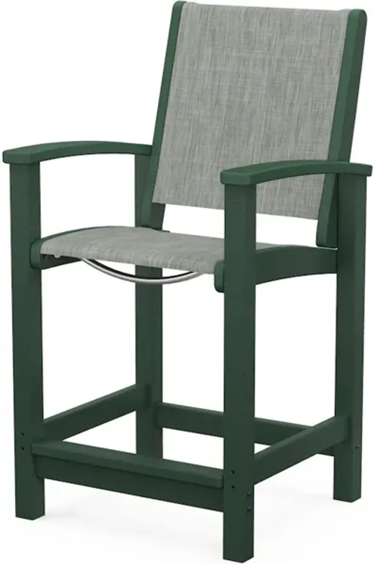 Coastal Counter Chair In Green Birch Sling