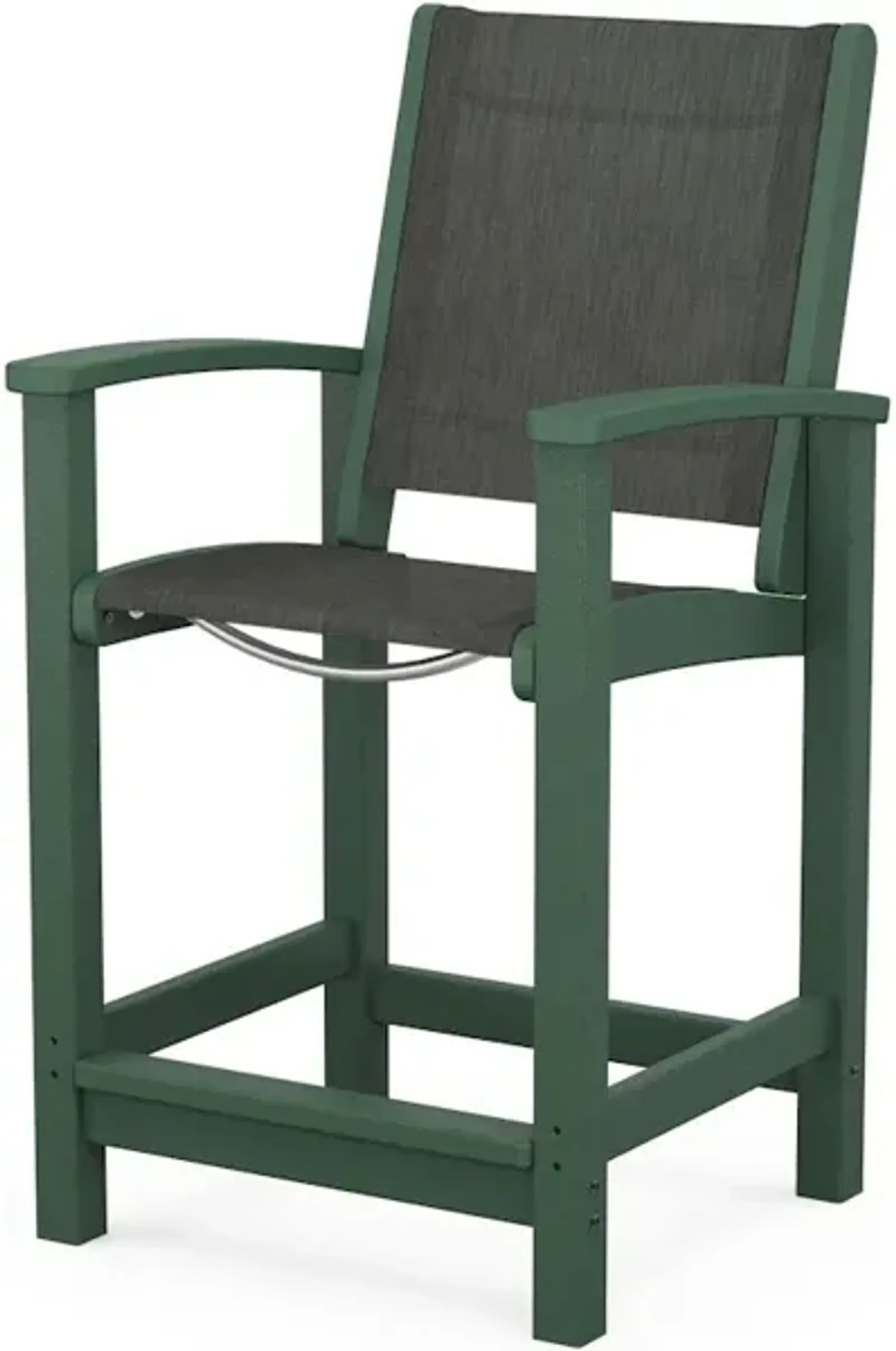 Coastal Counter Chair In Green Ember Sling