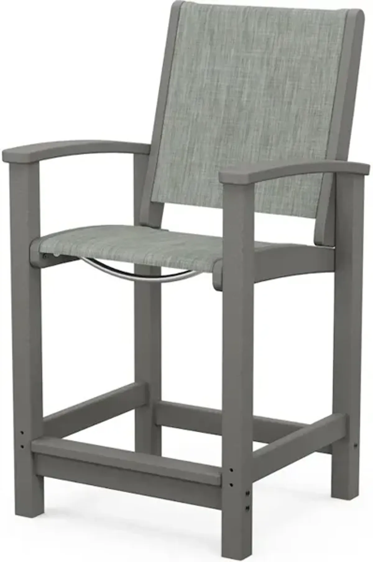 Coastal Counter Chair In Slate Grey Birch Sling