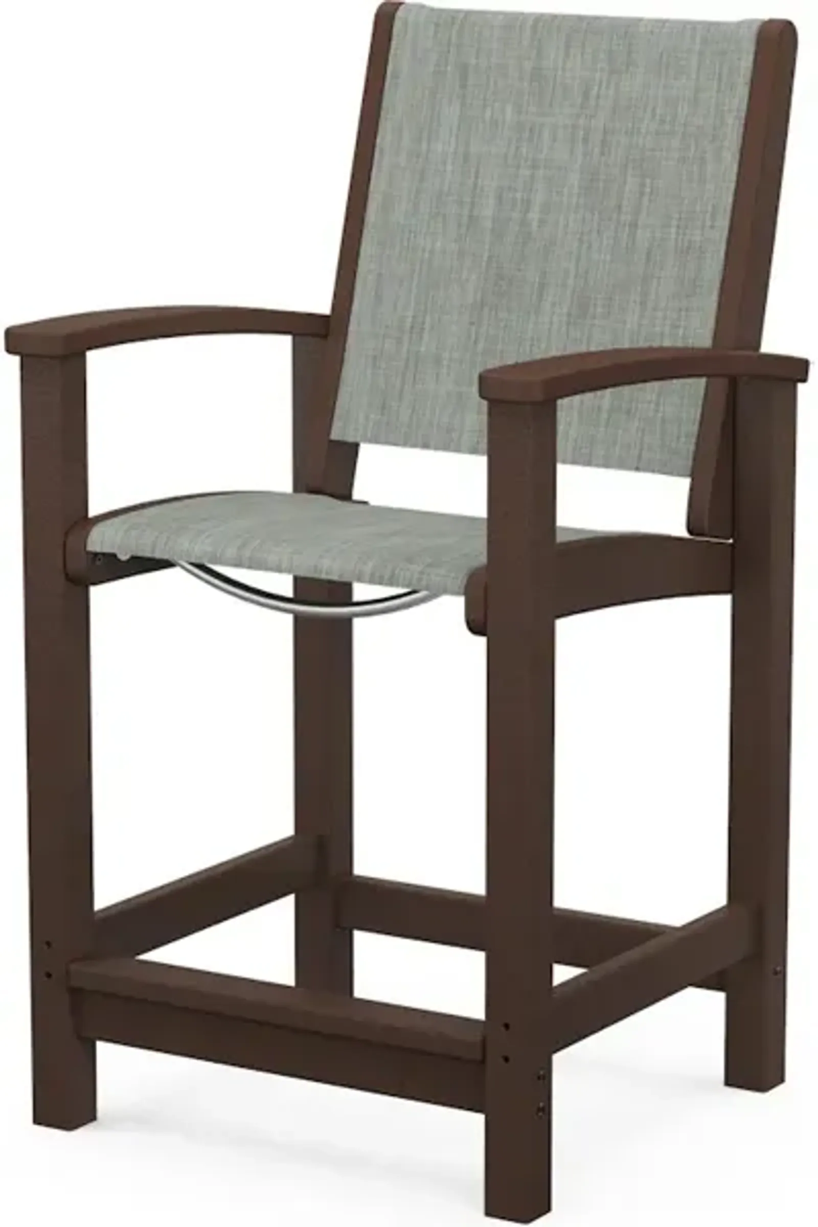 Coastal Counter Chair In Mahogany Birch Sling