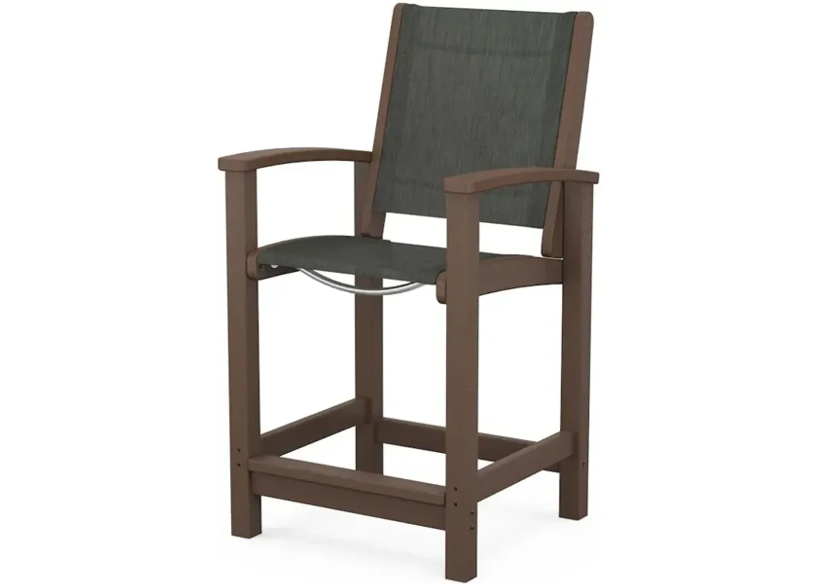 Coastal Counter Chair In Mahogany Ember Sling