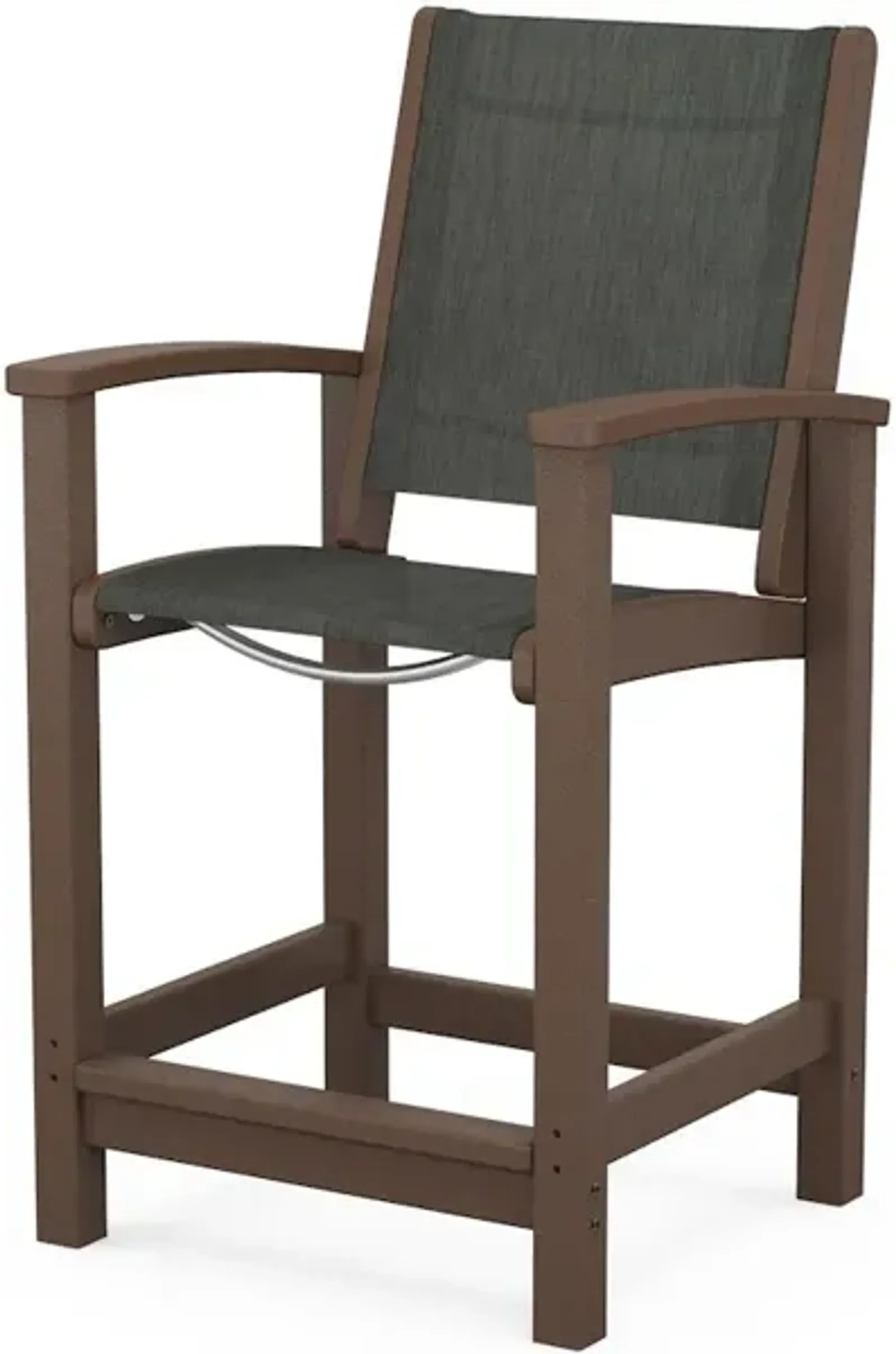 Coastal Counter Chair In Mahogany Ember Sling