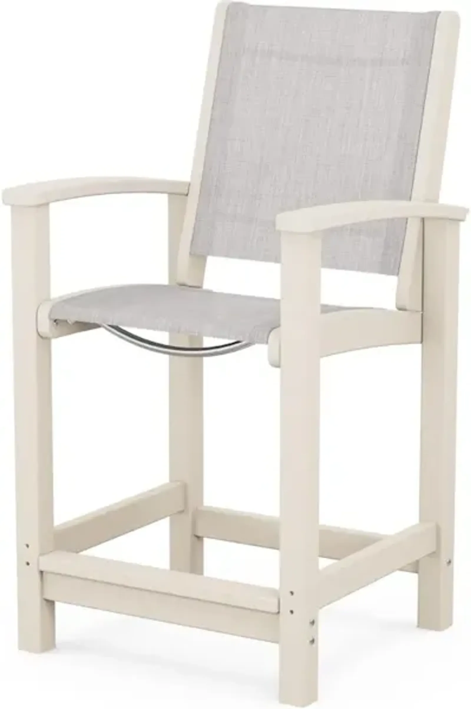 Coastal Counter Chair In Sand Parchment Sling