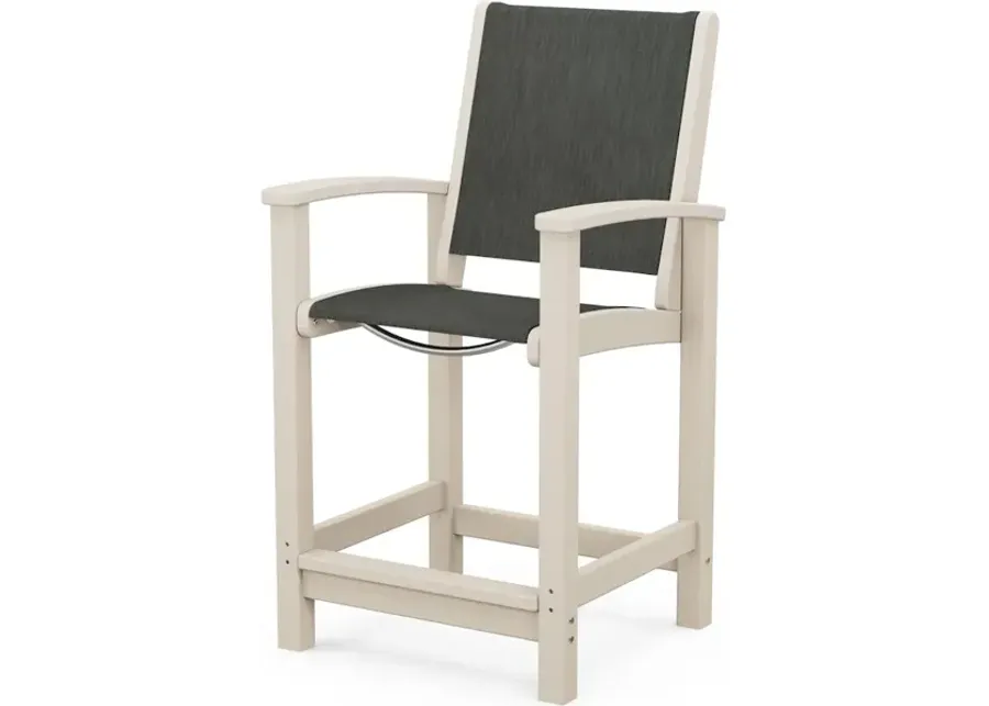 Coastal Counter Chair In Sand Ember Sling