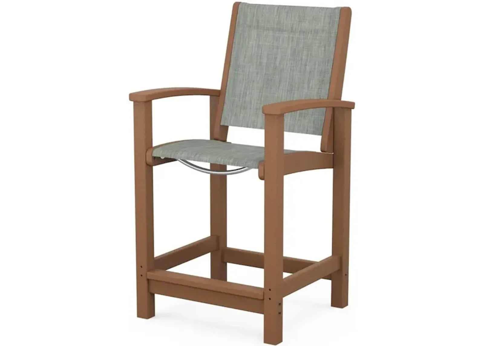 Coastal Counter Chair In Teak Birch Sling