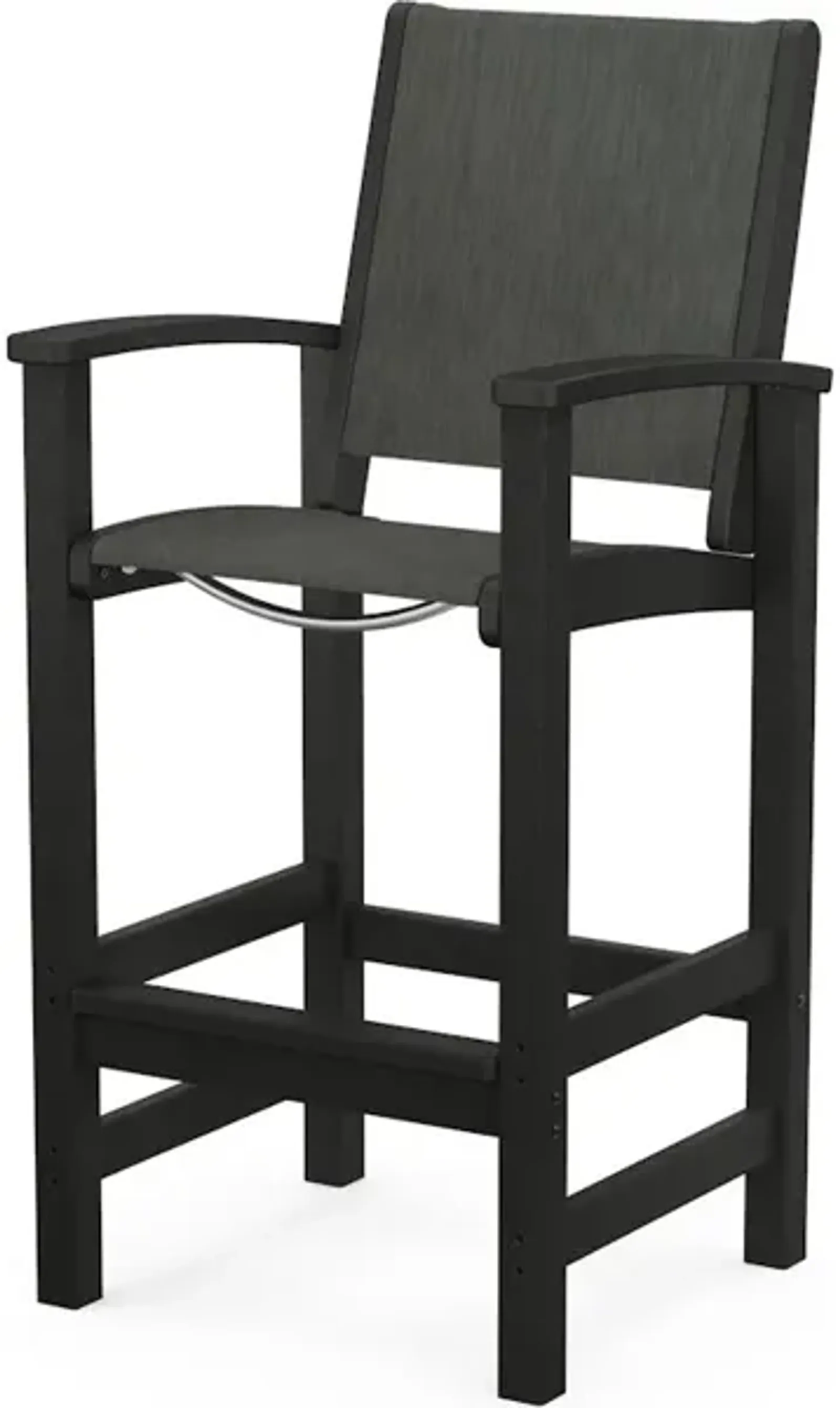 Coastal Bar Chair In Black Ember Sling