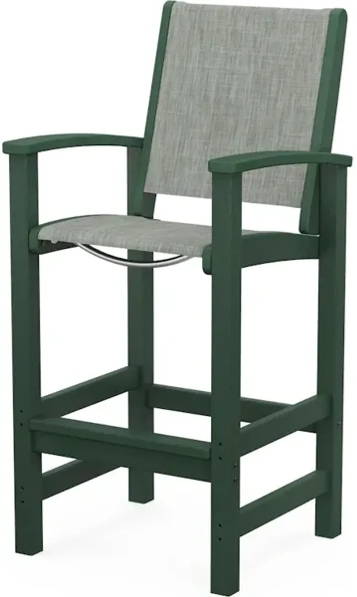 Coastal Bar Chair In Green Birch Sling