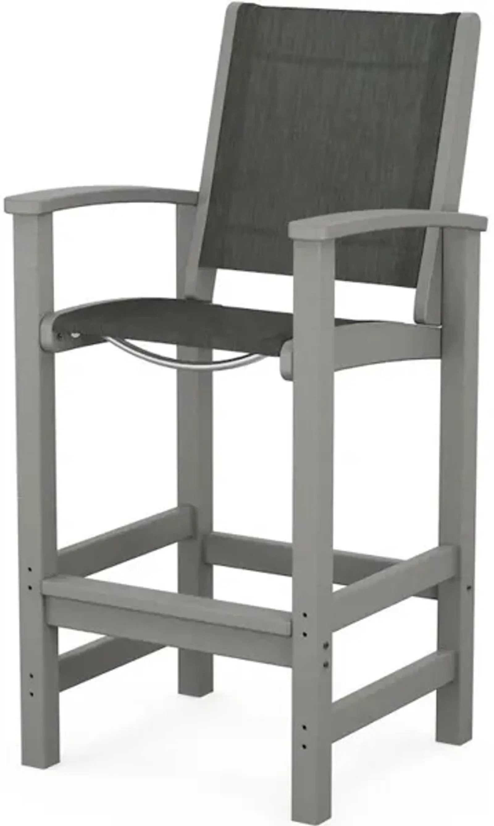 Coastal Bar Chair In Slate Grey Ember Sling