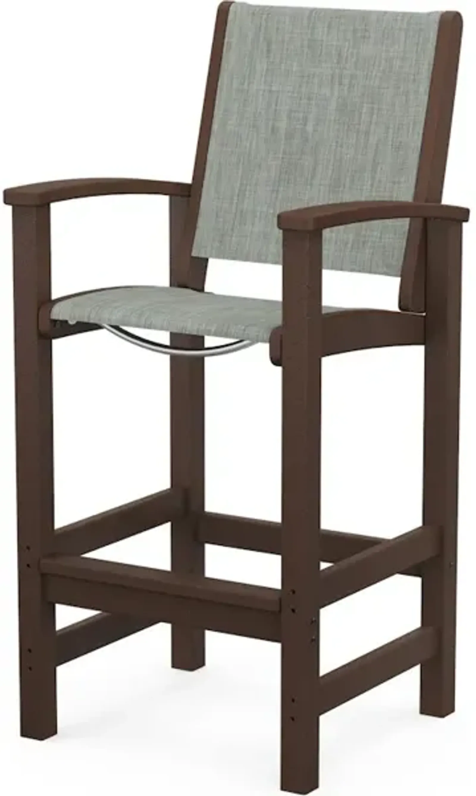 Coastal Bar Chair In Mahogany Birch Sling