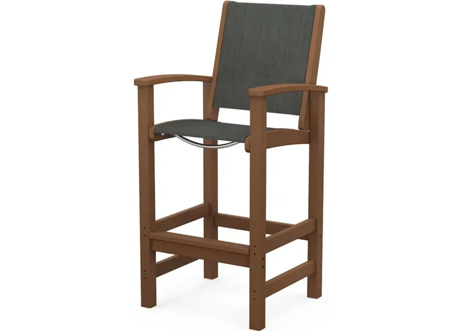 Coastal Bar Chair In Teak Ember Sling