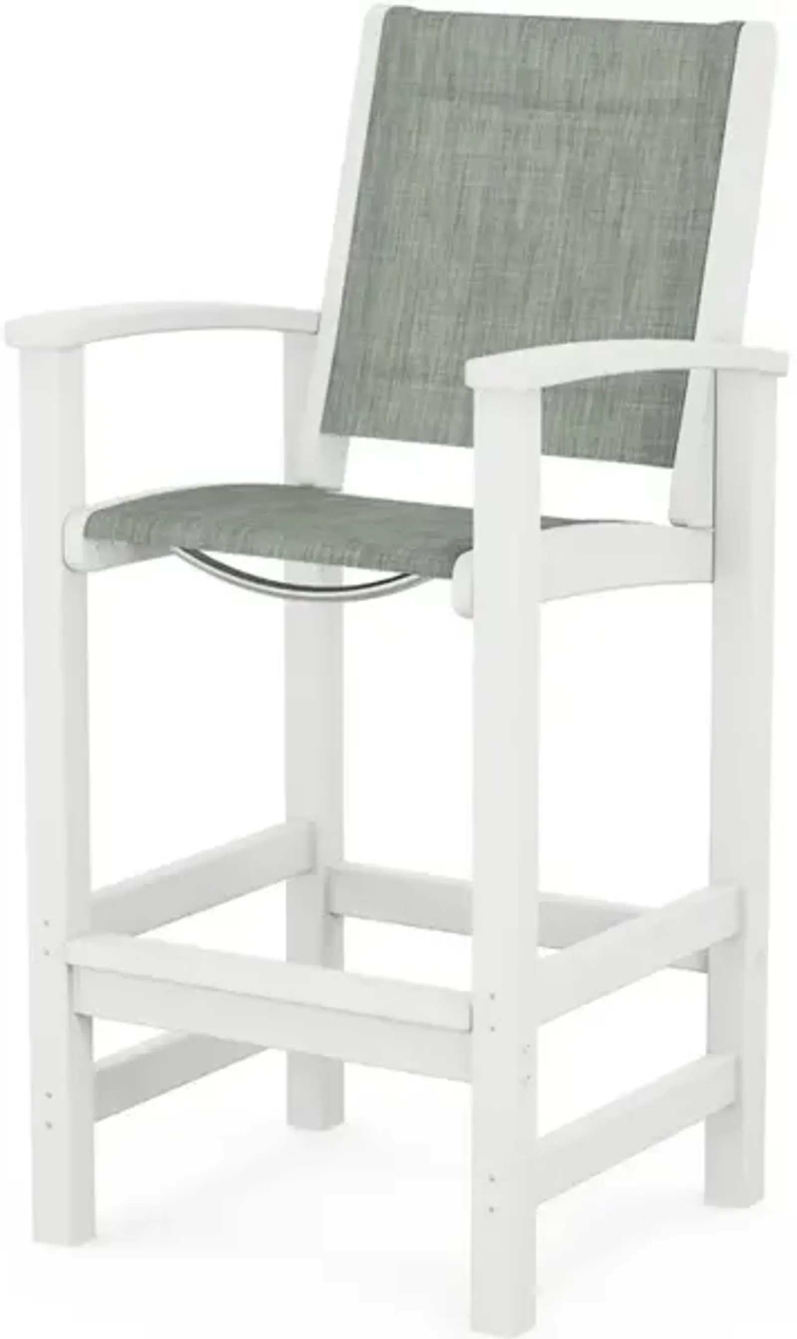 Coastal Bar Chair In White Birch Sling