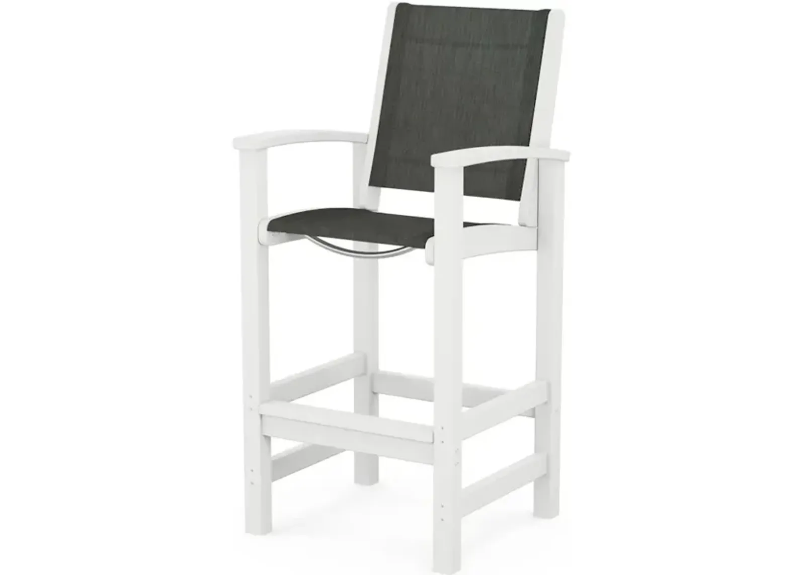 Coastal Bar Chair In White Ember Sling