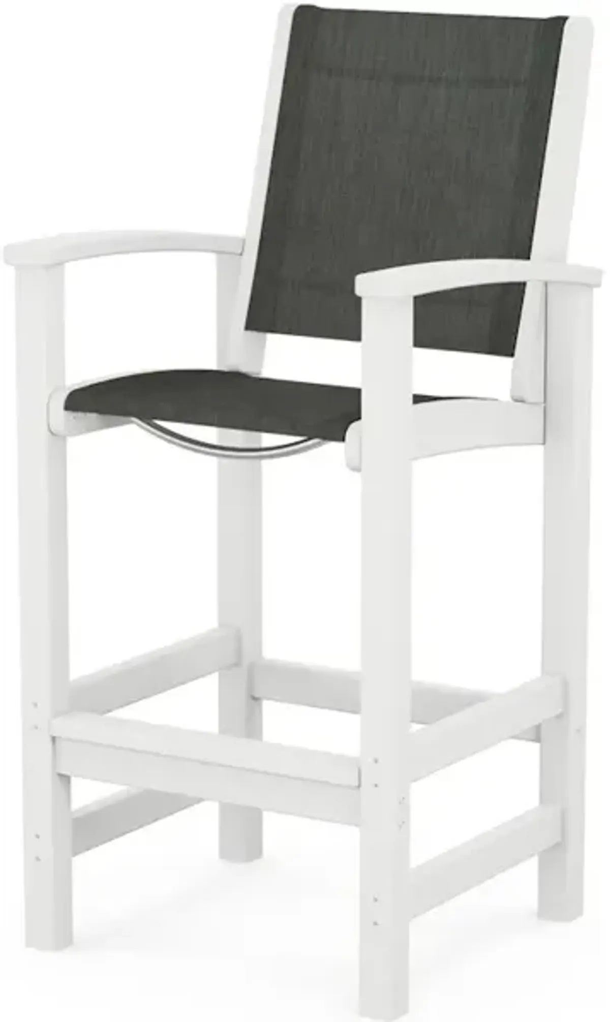 Coastal Bar Chair In White Ember Sling