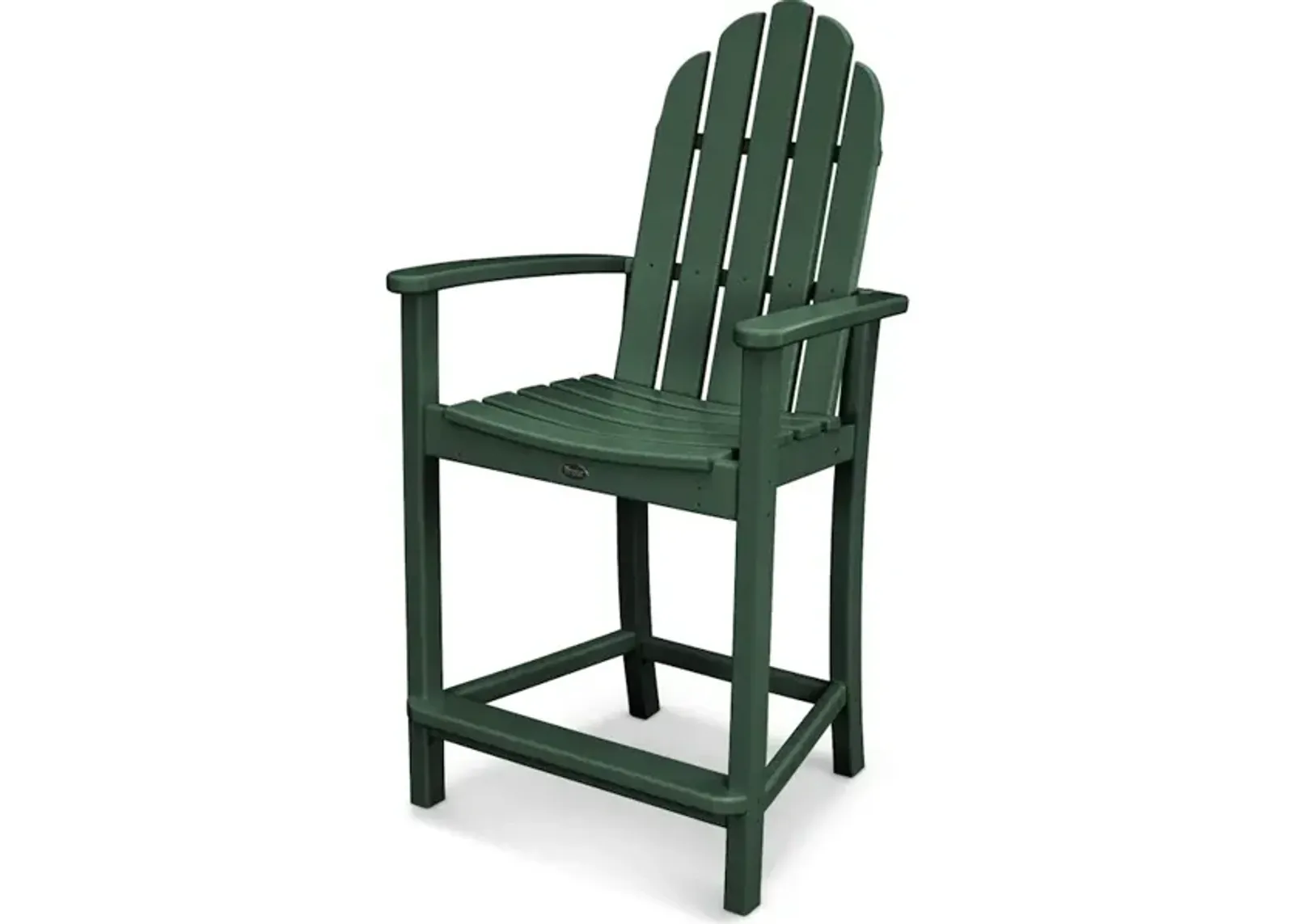 Classic Adirondack Counter Chair In Green