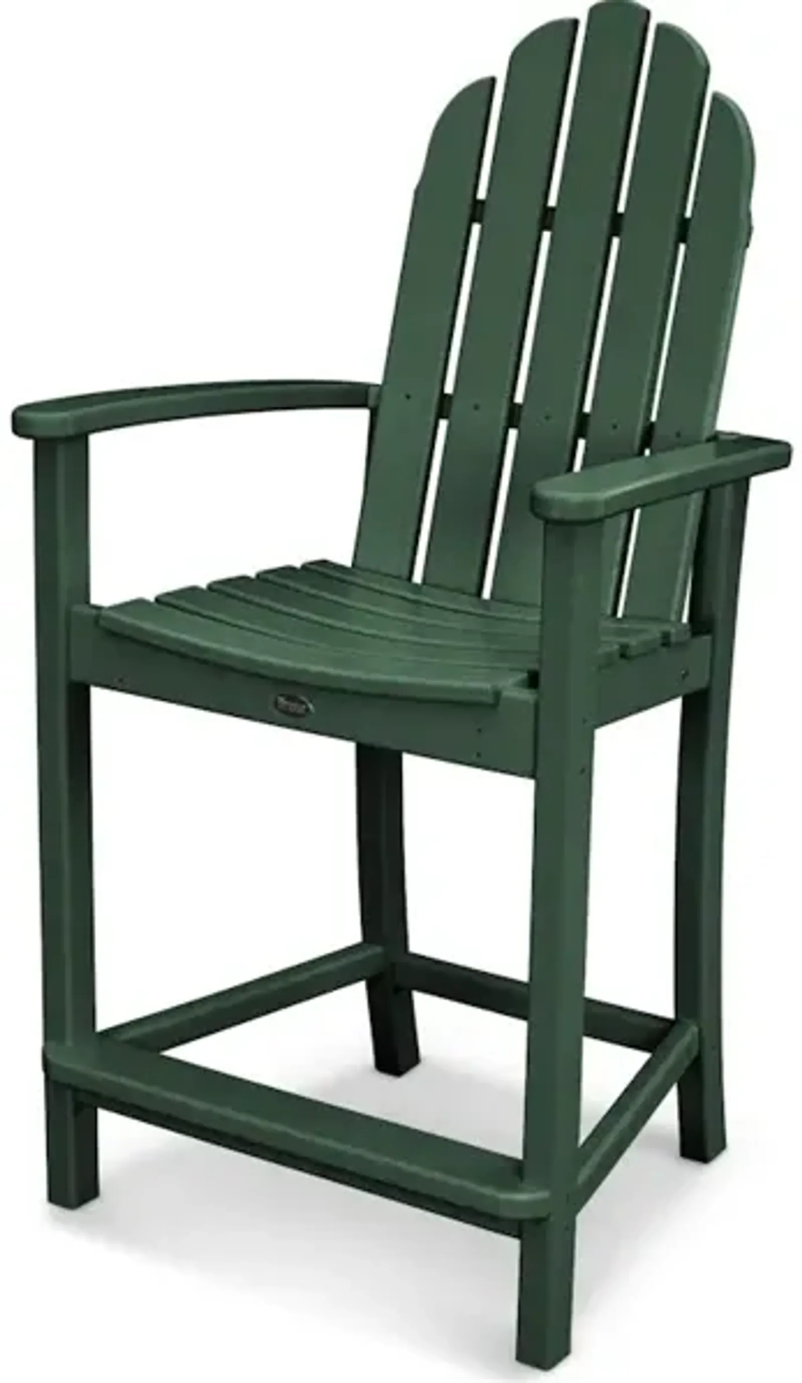 Classic Adirondack Counter Chair In Green