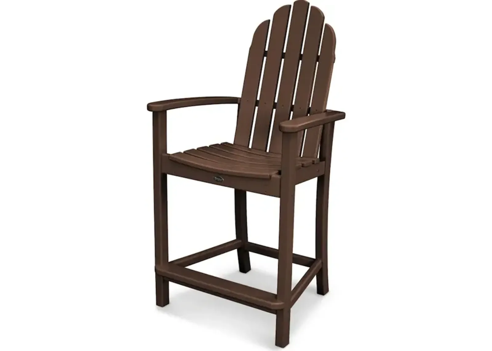 Classic Adirondack Counter Chair In Mahogany