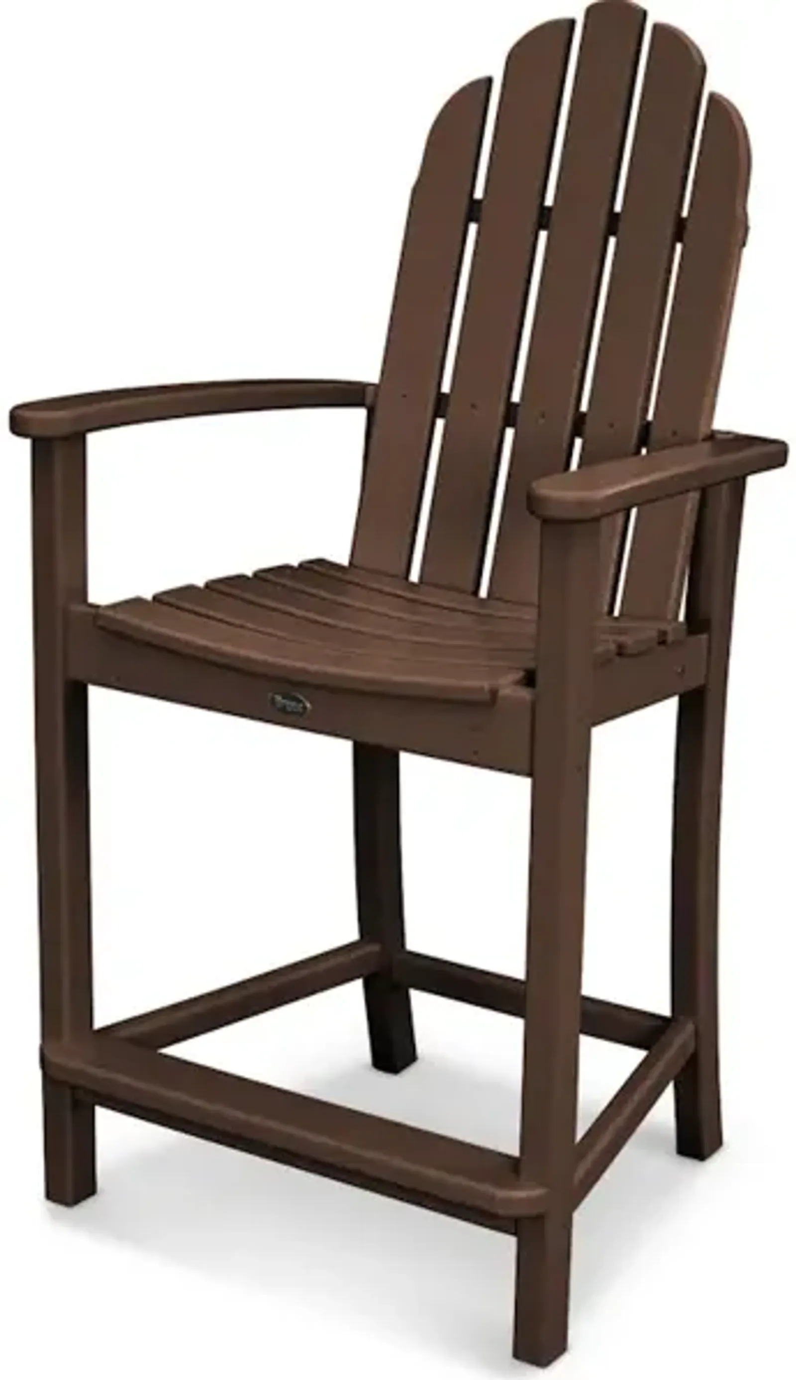 Classic Adirondack Counter Chair In Mahogany