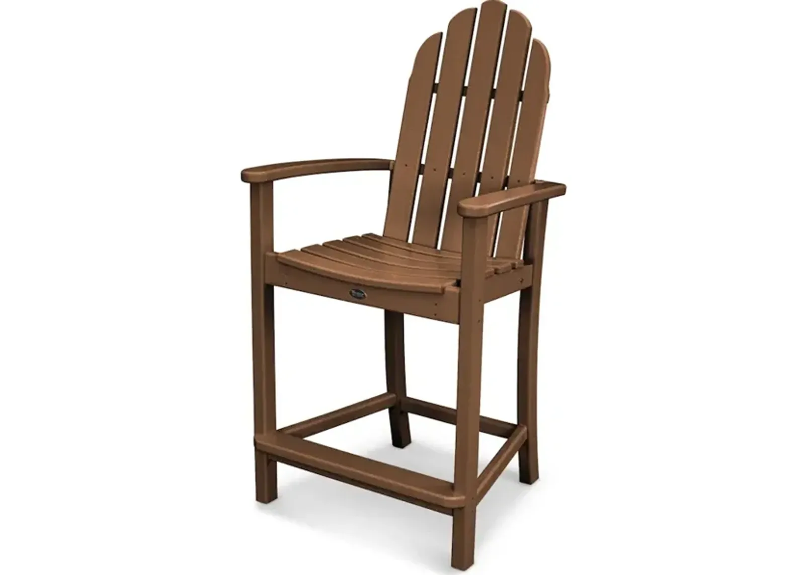 Classic Adirondack Counter Chair In Teak