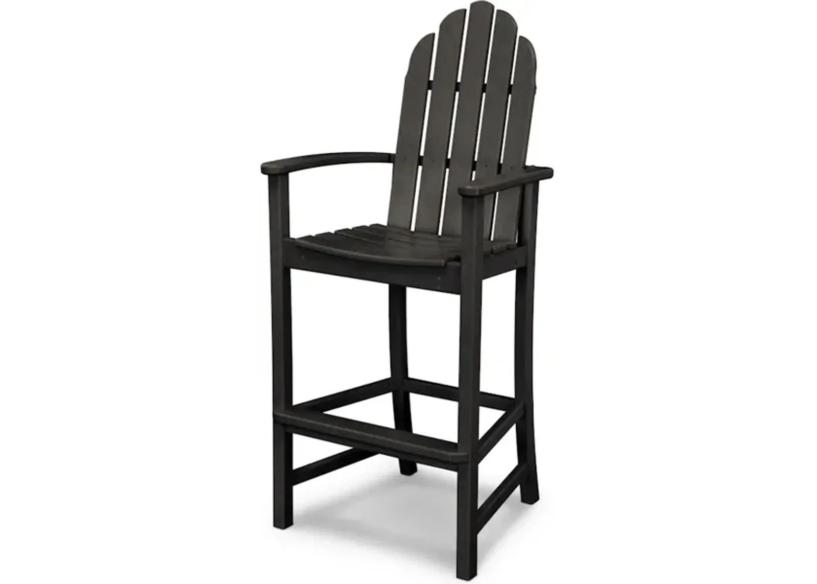 Classic Adirondack Bar Chair In Black