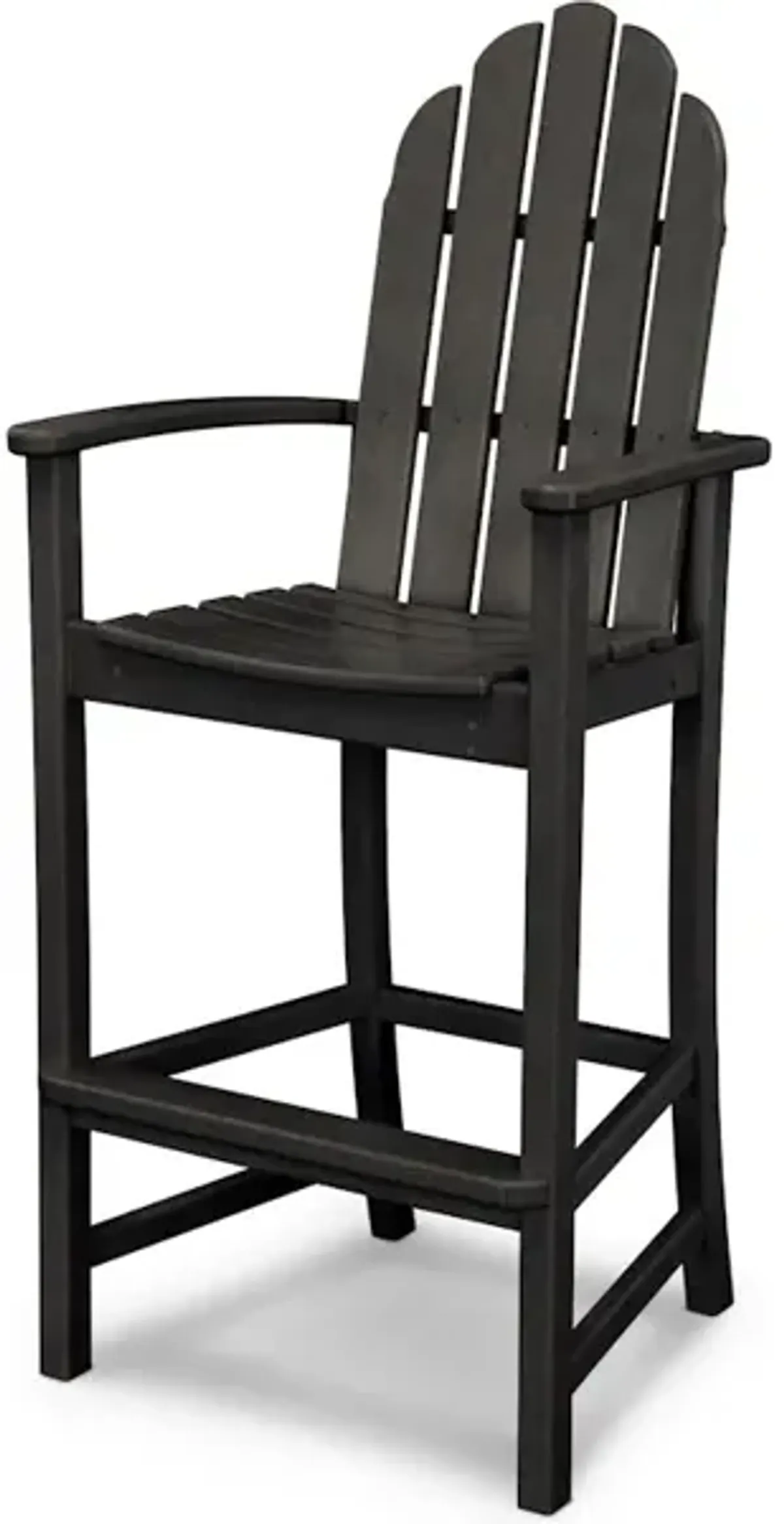 Classic Adirondack Bar Chair In Black