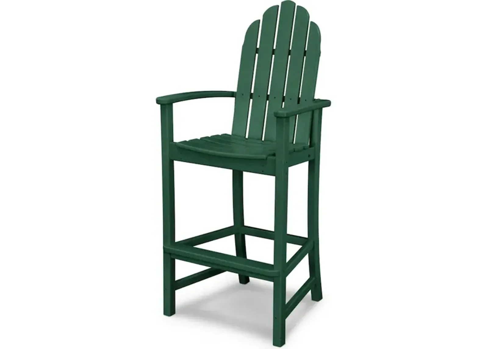 Classic Adirondack Bar Chair In Green