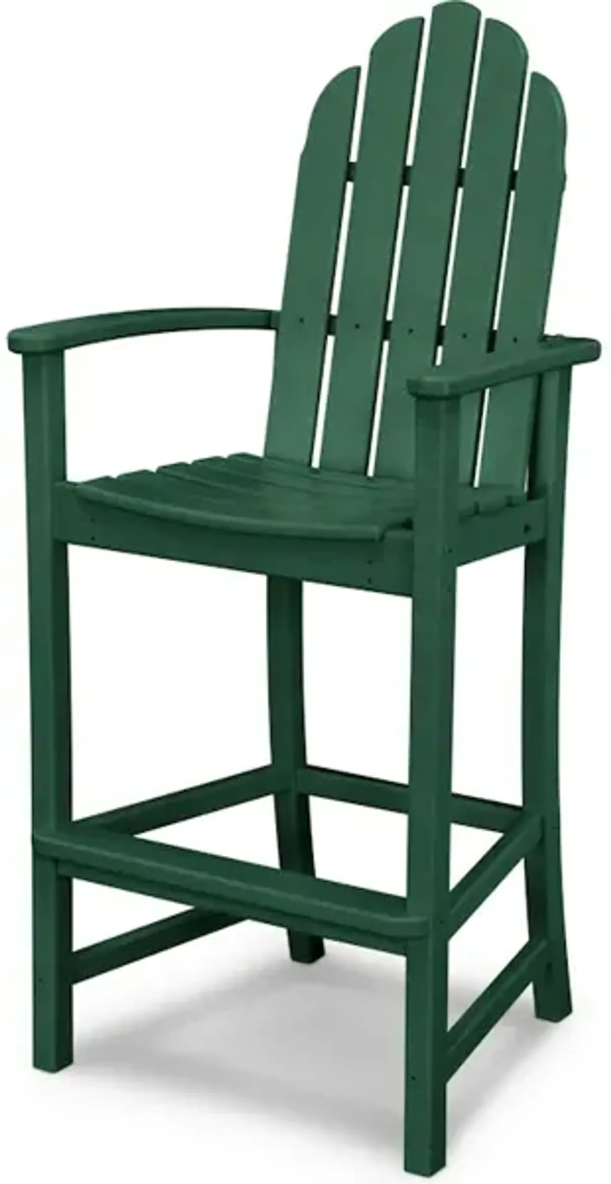 Classic Adirondack Bar Chair In Green