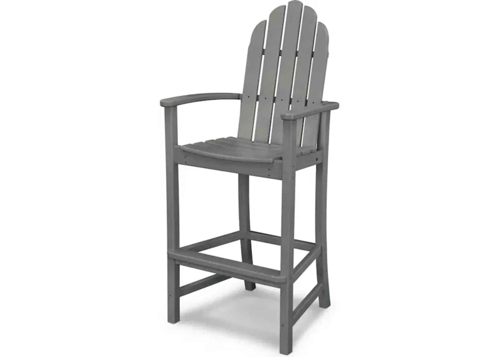 Classic Adirondack Bar Chair In Slate Grey