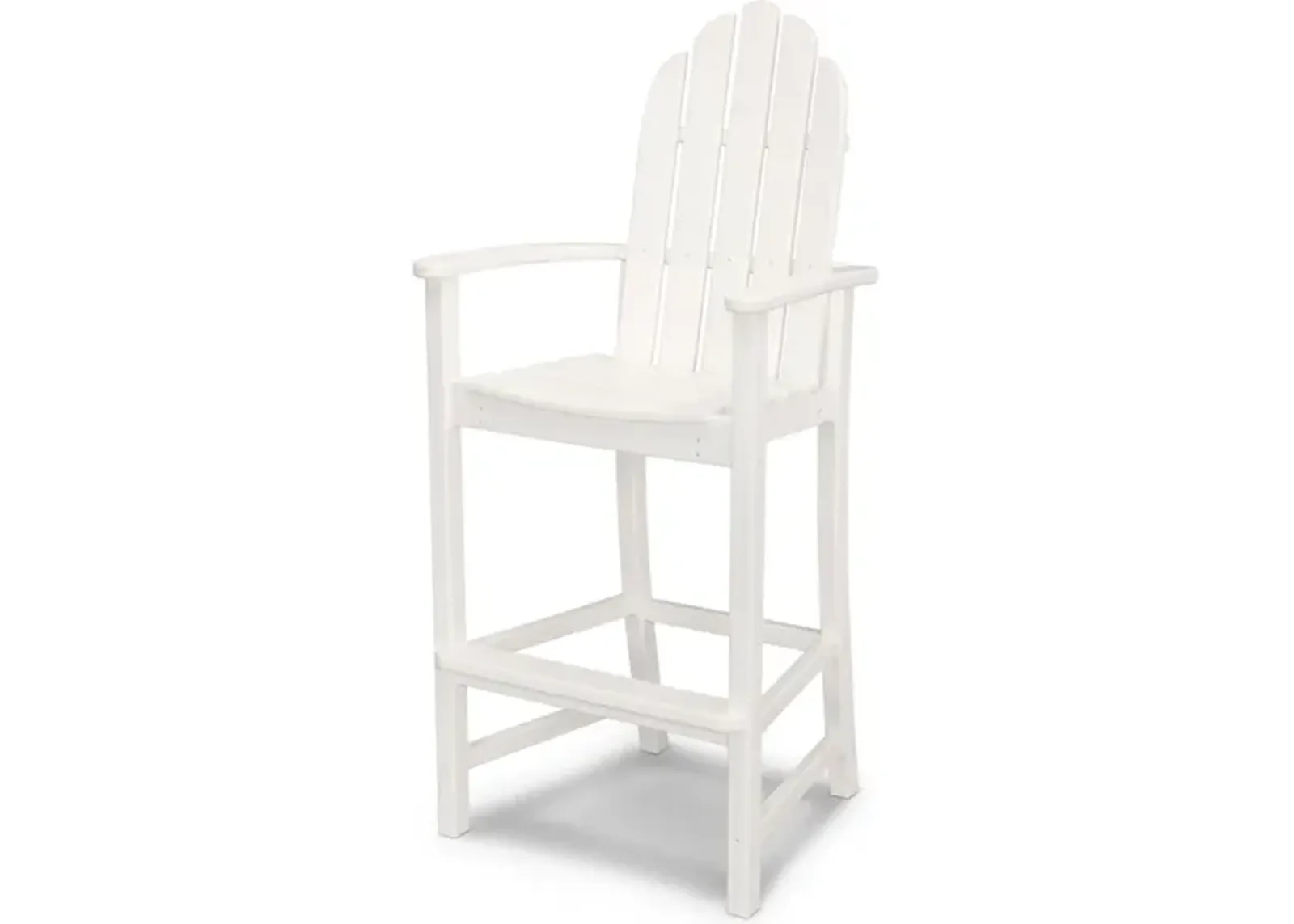 Classic Adirondack Bar Chair In White