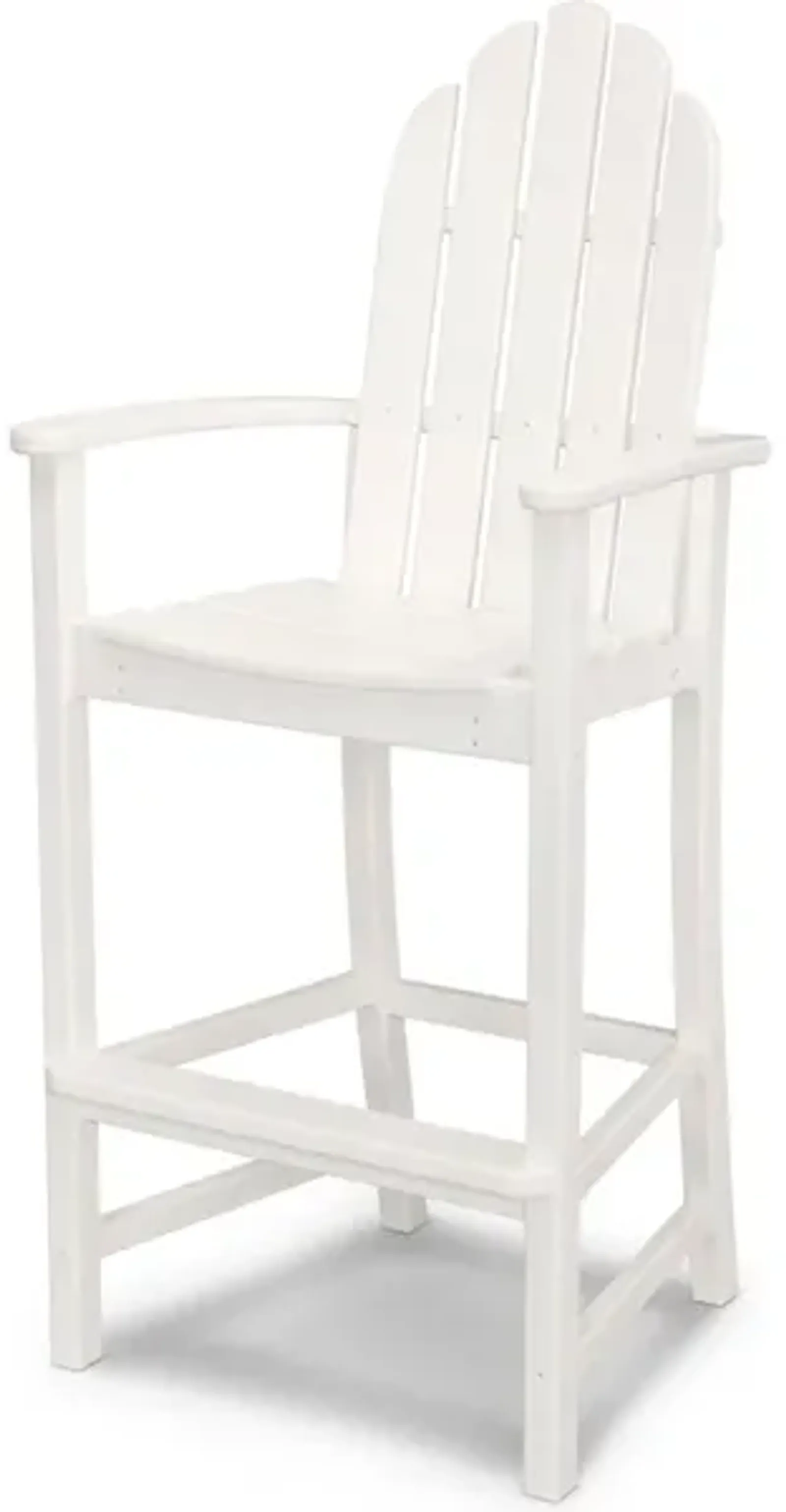 Classic Adirondack Bar Chair In White