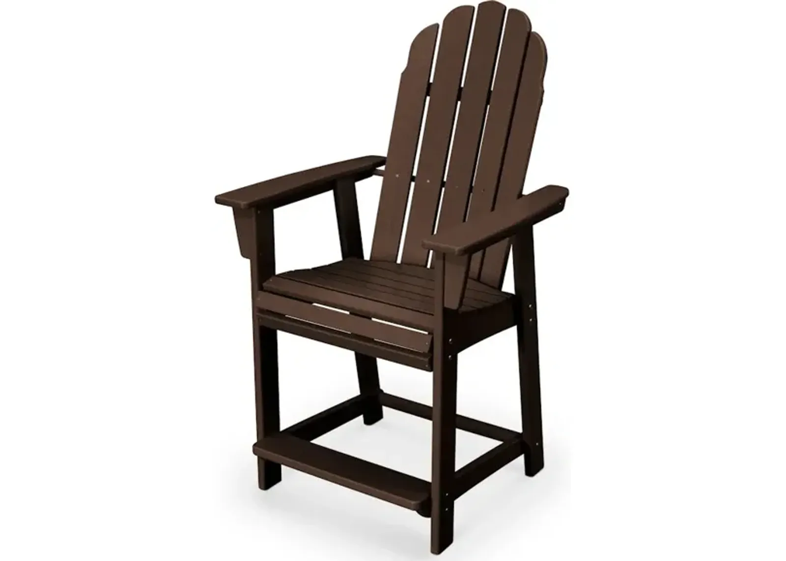 Vineyard Adirondack Counter Chair In Mahogany