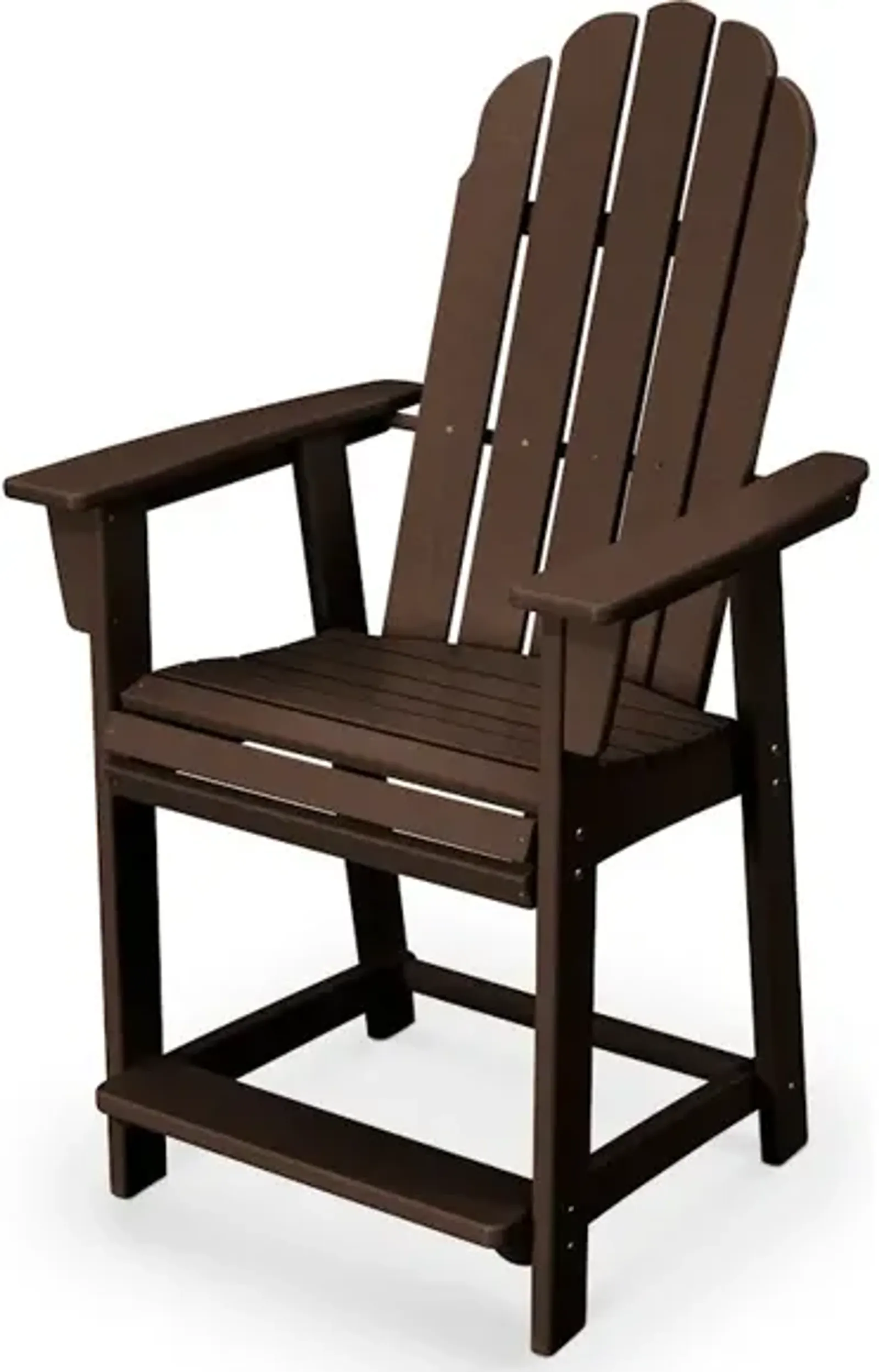 Vineyard Adirondack Counter Chair In Mahogany