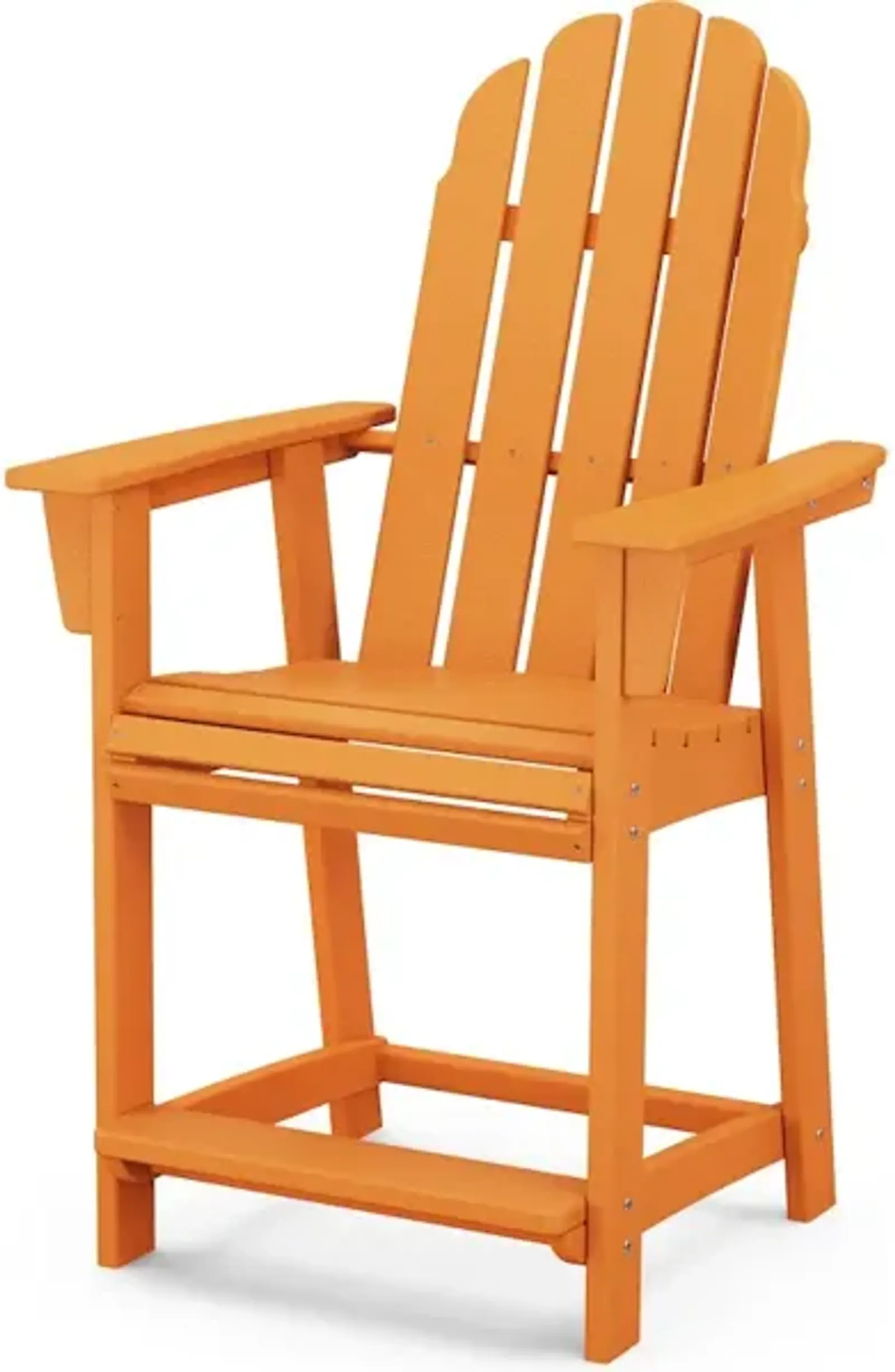 Vineyard Adirondack Counter Chair In Tangerine