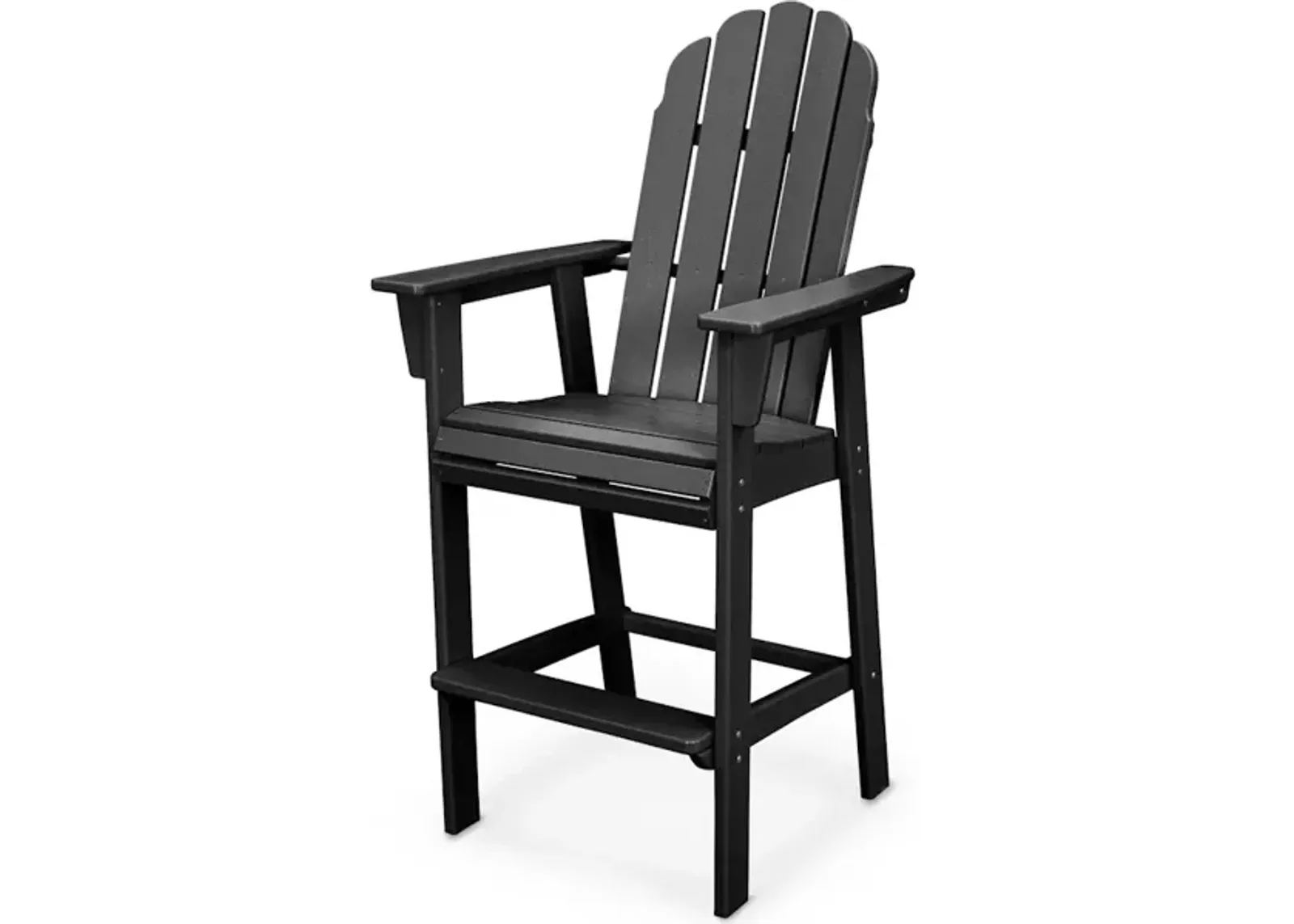 Vineyard Adirondack Bar Chair In Black